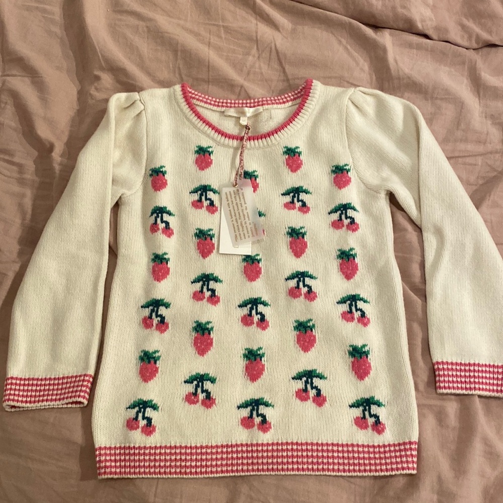 LoveShackFancy Strawberry sweater